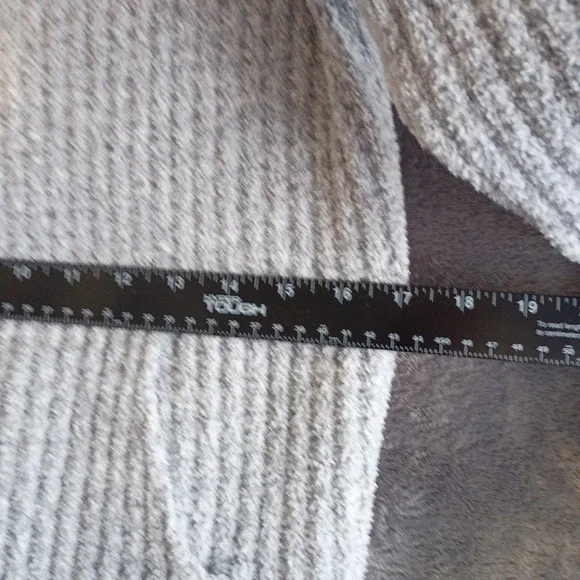 Softies Slouch Turtleneck Lounger Dress Marshmallow Gray Chenille‎ XS Oversized - Picture 4 of 7